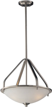 17"W Mayfield 3-Light Pendant Brushed Nickel