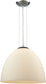 Elk Lighting Merida 1-Light Pendant Polished Chrome/White Linen Glass 565221