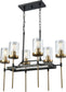 Elk Lighting North Haven 6-Light Chandelier Oil Rubbed Bronze/Satin Brass Accents 145516
