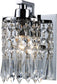 Elk Lighting Optix 1-Light Bath Vanity Polished Chrome with Transparent Glass 112281