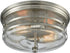 Elk Lighting Port O' Connor 2-Light Flush Satin Nickel/Seedy Glass 113352
