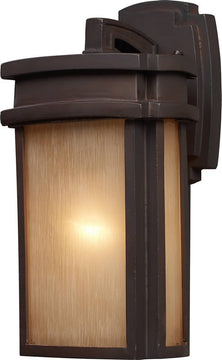 13"H Sedona 1-Light Outdoor Wall Lantern Clay Bronze