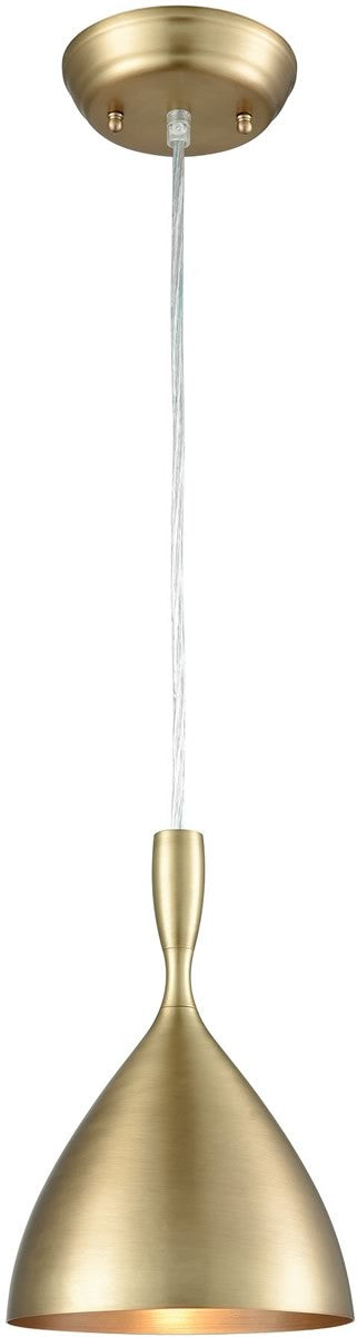 Elk Lighting Spun Aluminum 1-Light Pendant French Brass 170921FB