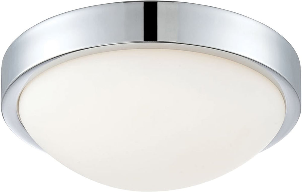 Elk Lighting Sydney Flushmount Chrome/White Opal Glass FML4001015
