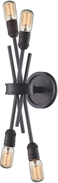 5"W 4-Light Wall Sconce Oil Rubbed Bronze