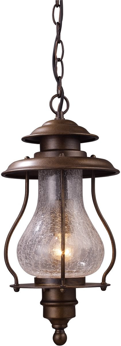 Elk Lighting Wikshire 1-Light Outdoor Pendant Coffee Bronze 620061