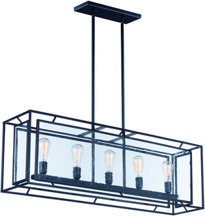 43"W Era 5-Light Pendant with Bulbs