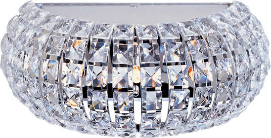 13"W Bijou 3-Light Xenon Wall Sconce Polished Chrome