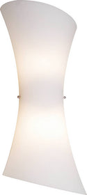 9"W Conico 2-Light Wall Sconce Satin Nickel