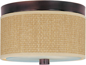 10"W Elements 2-Light Flush Mount Oil Rubbed Bronze
