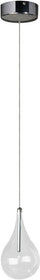 5"W Larmes 1-Light Pendant Polished Chrome