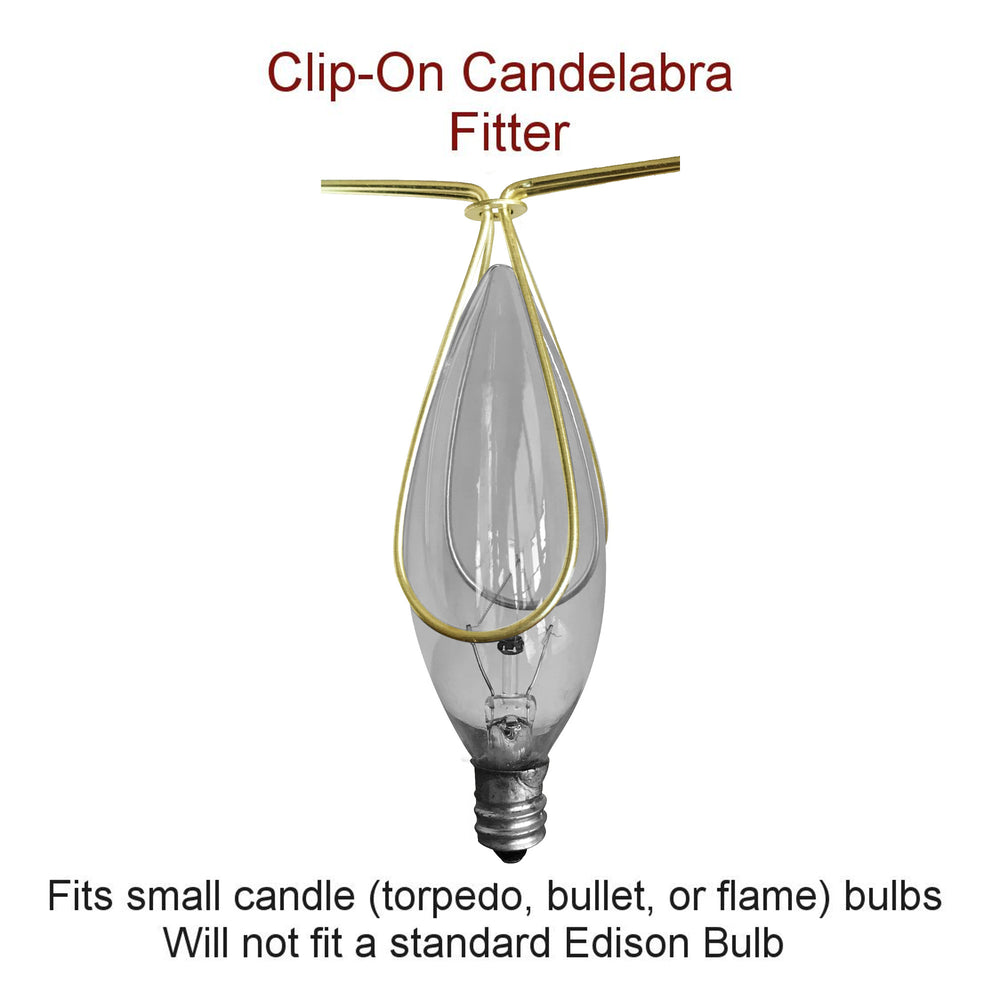 4"W x 4"H Clip-on Candelabra Lamp Shade Light Oatmeal