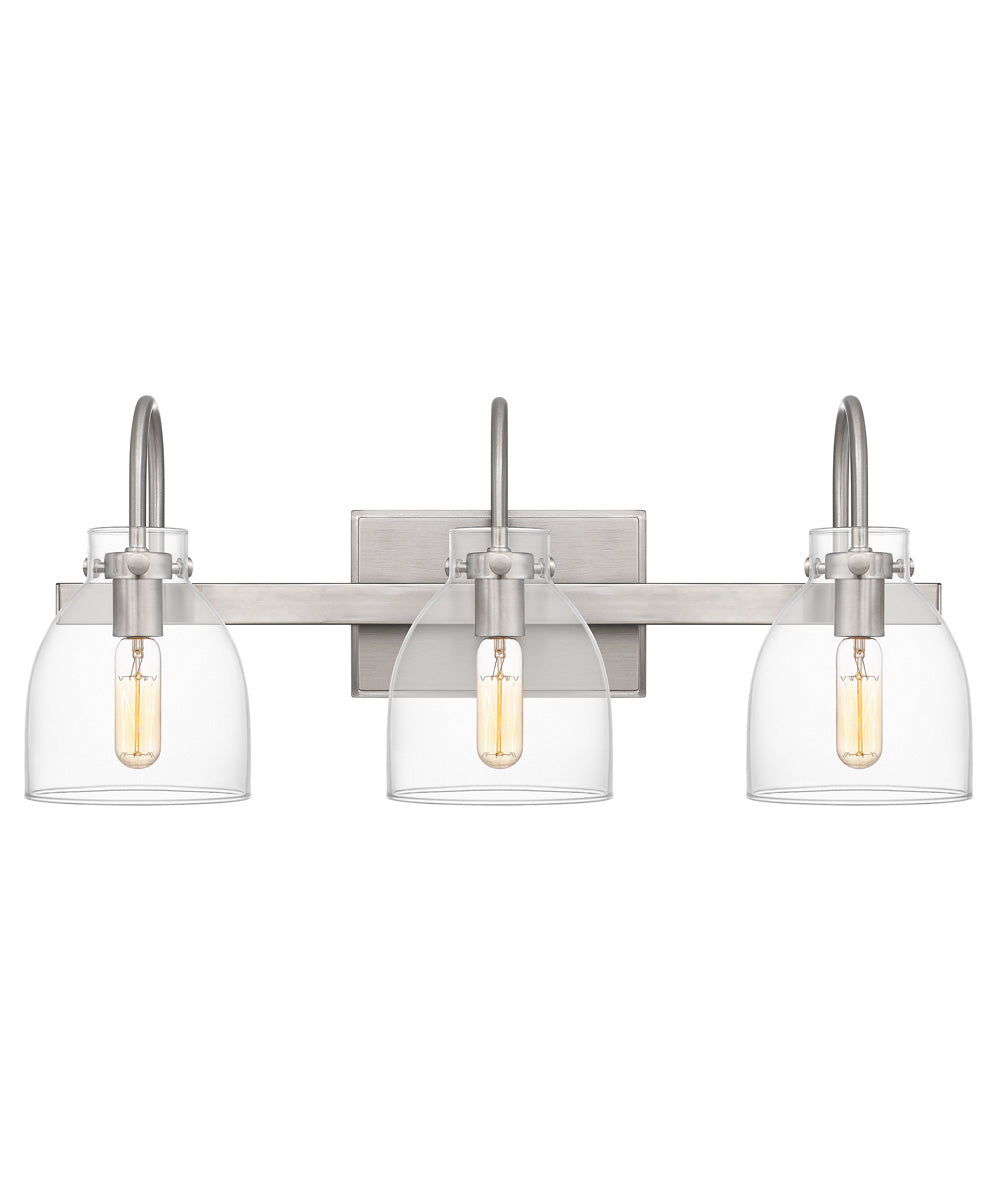 Atmore Large 3-light Bath Light Brushed Nickel