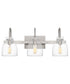 Atmore Large 3-light Bath Light Brushed Nickel