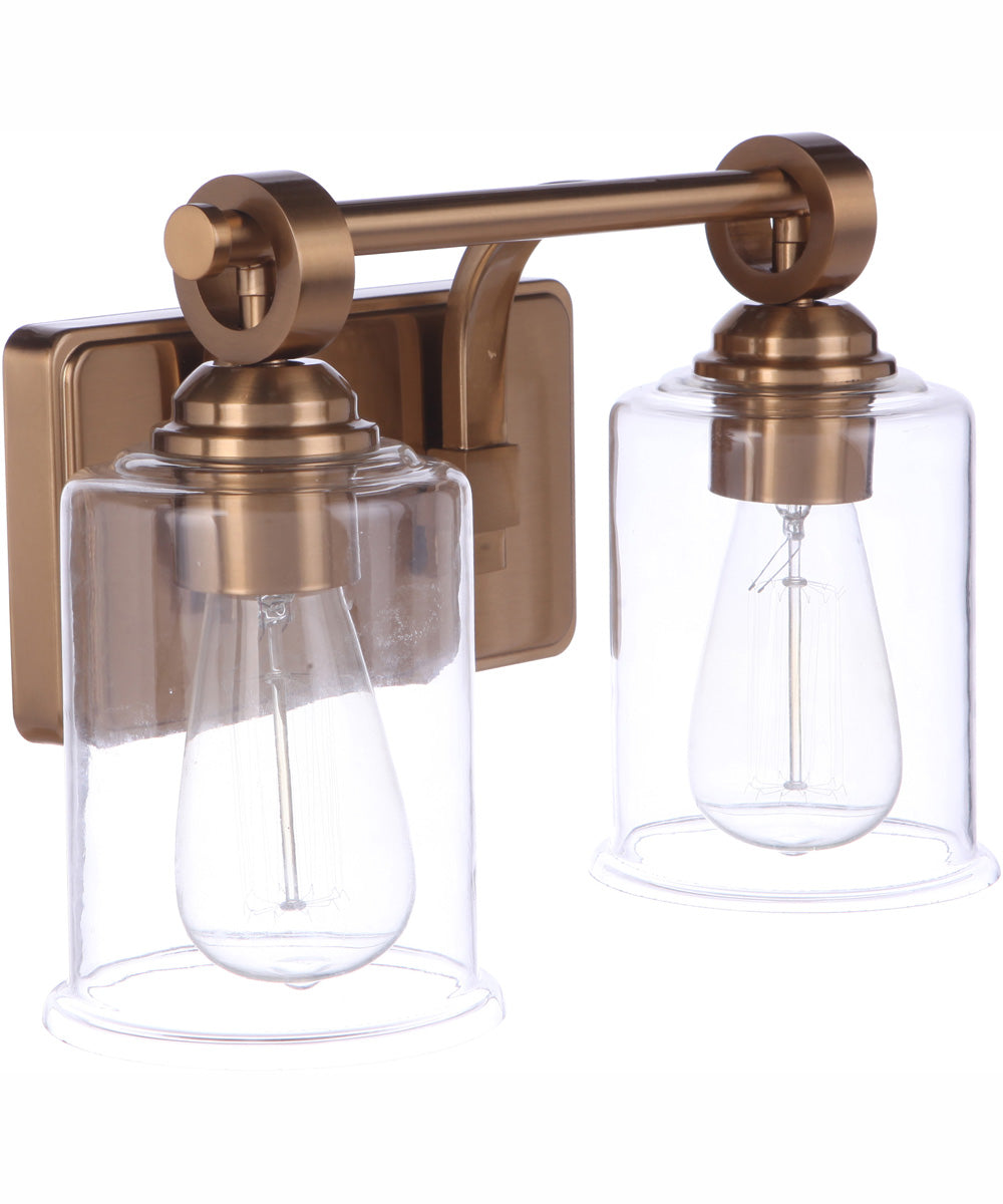 Romero 2-Light Vanity Satin Brass