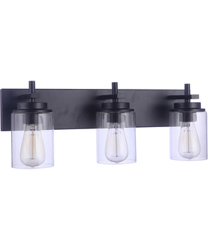 Reeves 3-Light Vanity Flat Black