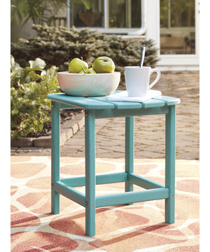 18"H Sundown Treasure Rectangular End Table Turquoise