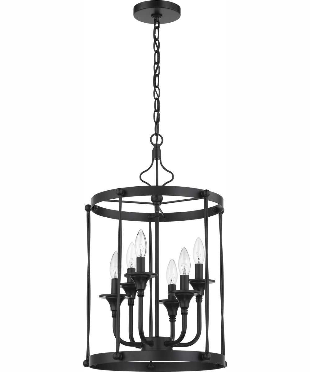 Jolenne 6-Light Foyer Flat Black