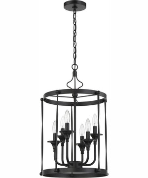 Jolenne 6-Light Foyer Flat Black