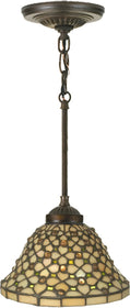 8"W Diamond & Jewel Mini Pendant