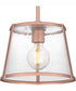 Quoizel Piccolo Pendant 1-light Mini Pendant Matte Rose Gold
