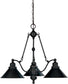27"W Bridgeview 3-Light Chandelier Mission Dust Bronze