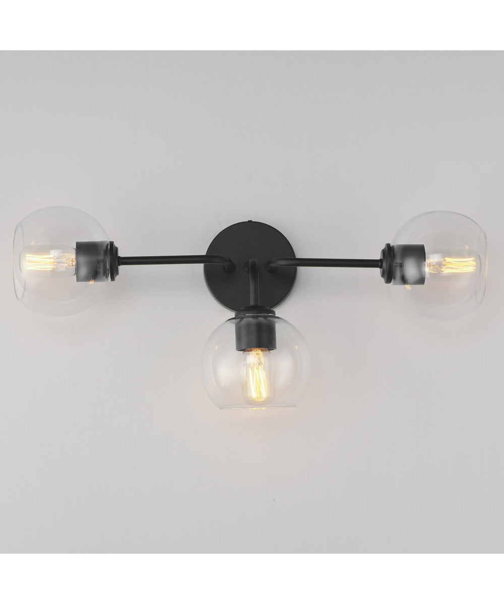 Knox 3-Light Bath Vanity Light Black