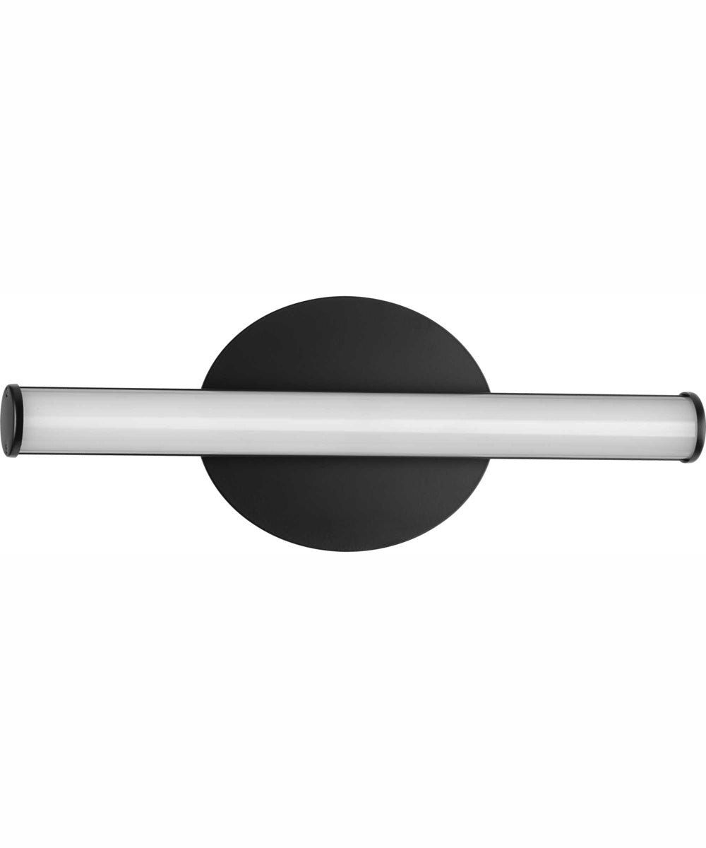 Phase 3 16 in. Small Modern 3CCT Integrated LED Linear Vanity Light Matte Black