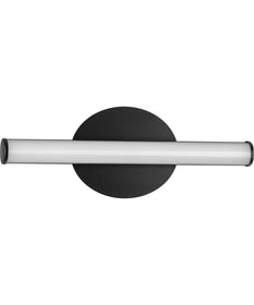 Phase 3 16 in. Small Modern 3CCT Integrated LED Linear Vanity Light Matte Black
