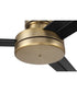 Mondo 54" Ceiling Fan (Blades Included) Satin Brass/Flat Black