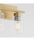 Carter 4-light Bath Vanity Light Aged Brass
