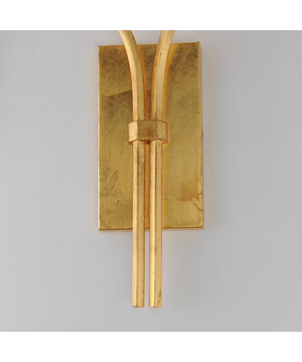 Normandy 2-Light Sconce Gold Leaf