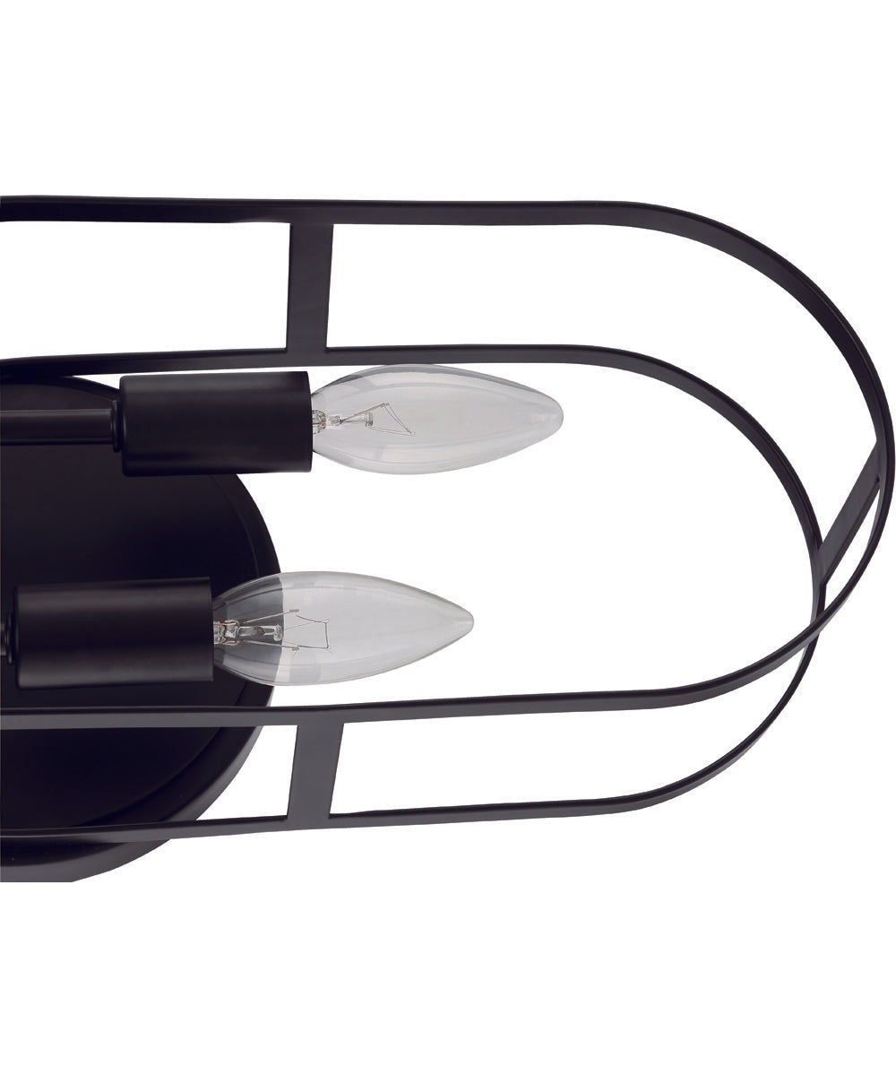 Mindful 2-Light Vanity Flat Black