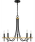 Legare 5-light Chandelier Matte Black
