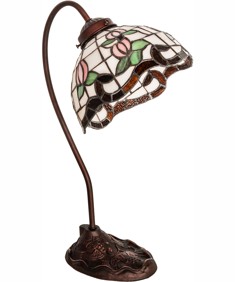 18" High Roseborder Desk Lamp