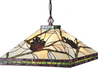 24"W Pinecone Mission Pendant