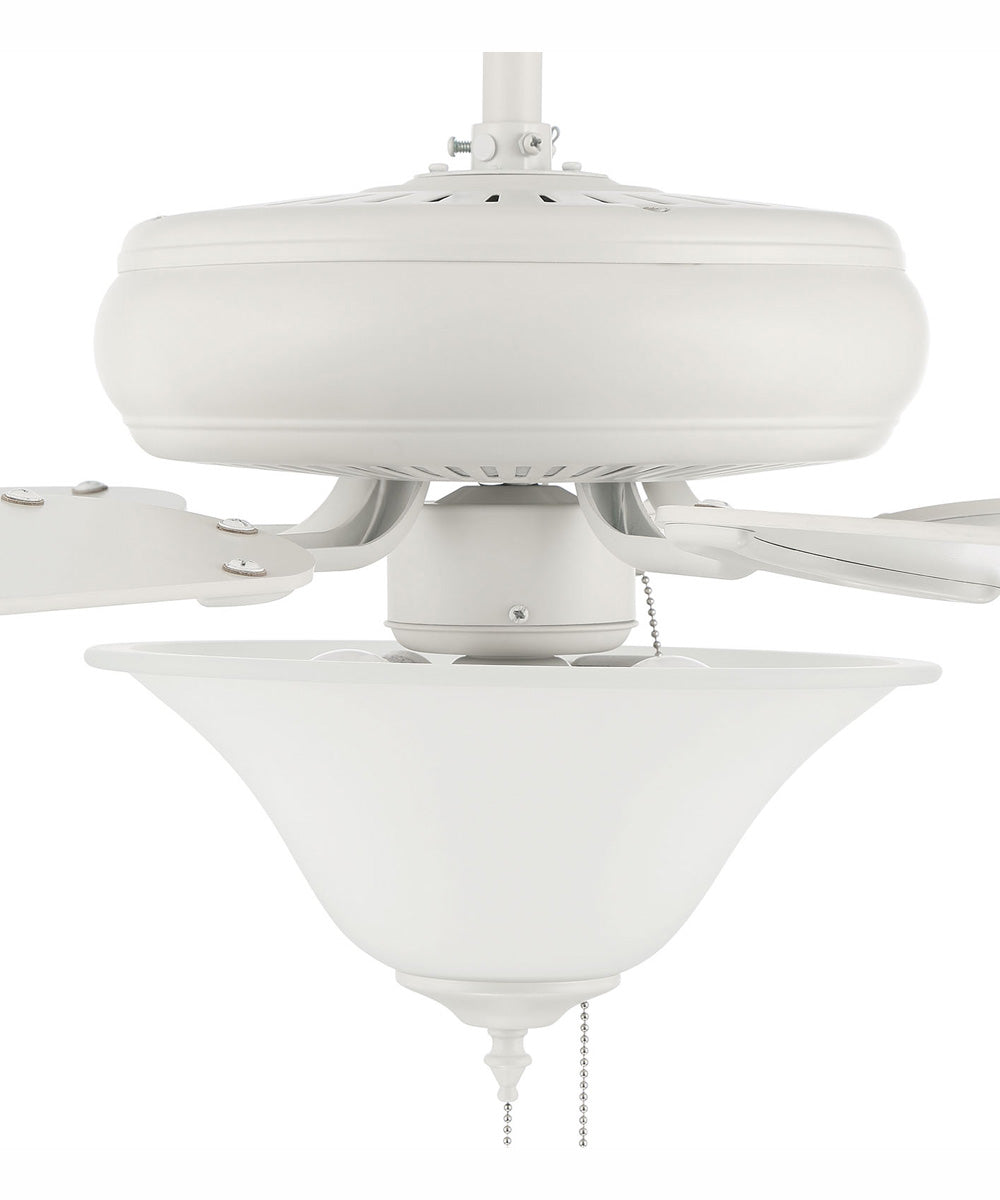 52" Decorator's Choice 3-Light Ceiling Fan Matte White