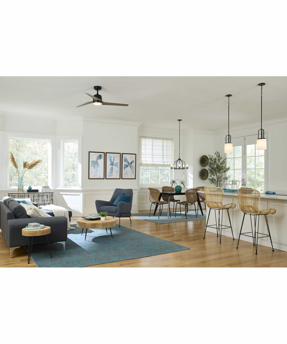 Goodwin 1-Light Modern Farmhouse Pendant Matte Black