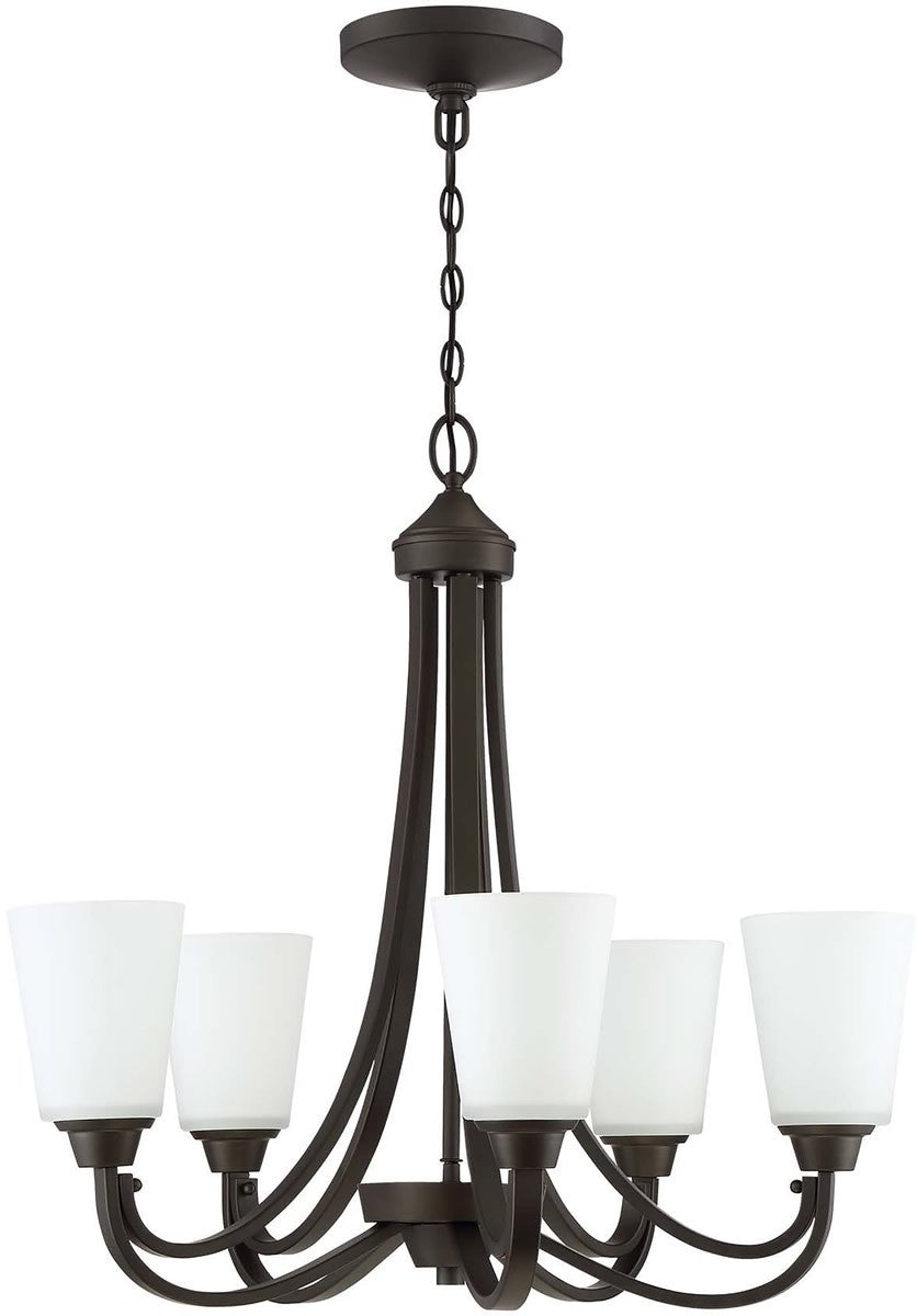 26"W Grace 5-Light Chandelier Espresso