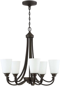 26"W Grace 5-Light Chandelier Espresso