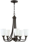 26"W Grace 5-Light Chandelier Espresso