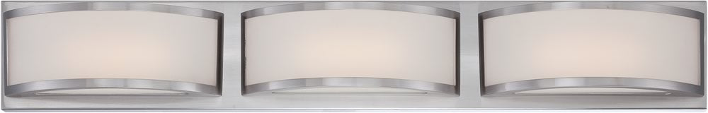 28"W Mercer 3-Light LED Vanity & Wall Brushed Nickel