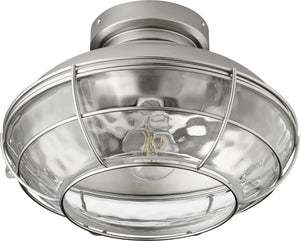 13"W Windmill 1-light LED Ceiling Fan Light Kit Satin Nickel