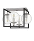Kane 4-light Semi Flush Mount Earth Black
