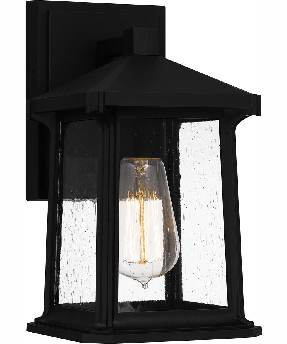Satterfield Small 1-light Outdoor Wall Light  Coastal Armour Matte Black