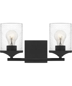 Abner Medium 2-light Bath Light Matte Black