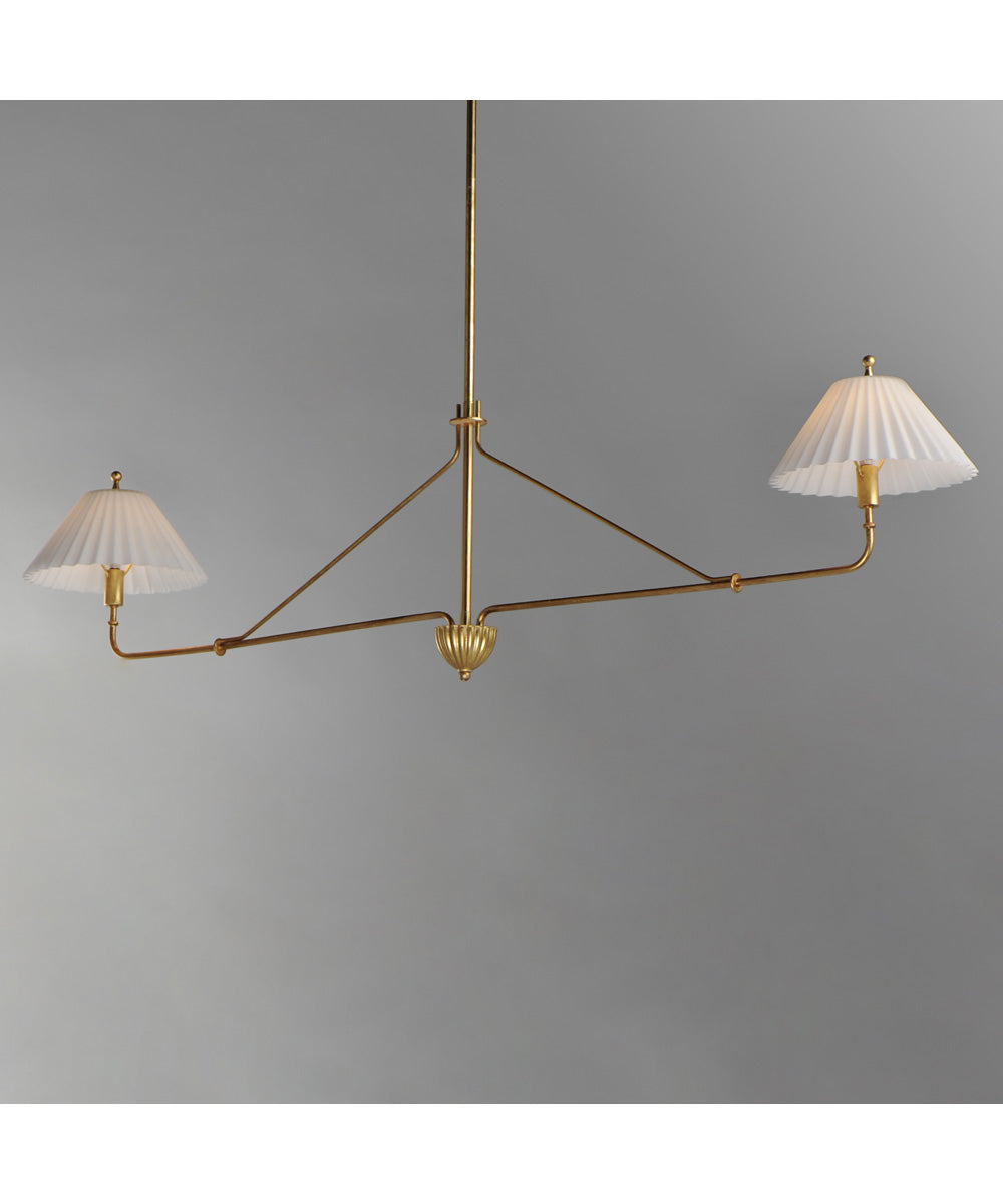 Kismet 2-Light Pendant Gold Leaf