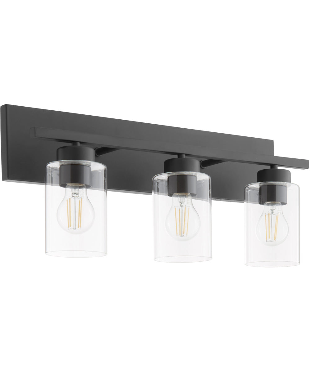 Carter 3-light Bath Vanity Light Matte Black