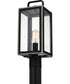 Bramshaw Large 1-light Outdoor Post Light  Coastal Armour Aluminum Matte Black