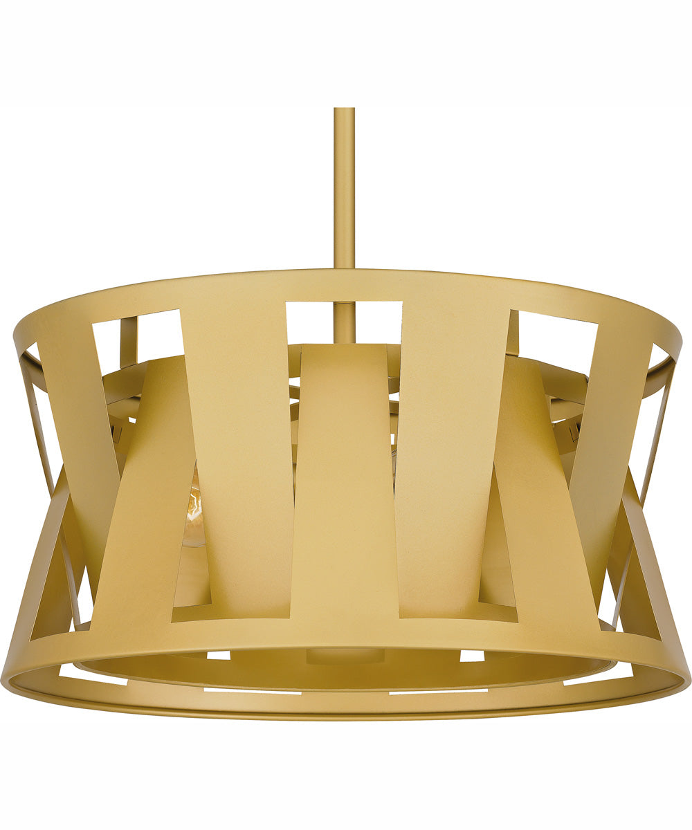 Quoizel Pendant Large 3-light Pendant Soft Gold